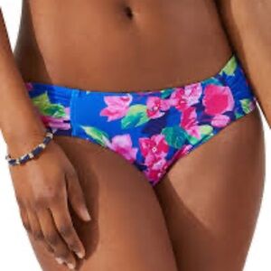 New No Tag Tommy Bahama Bougainvillea Reversible Bikini Bottom Floral Medium